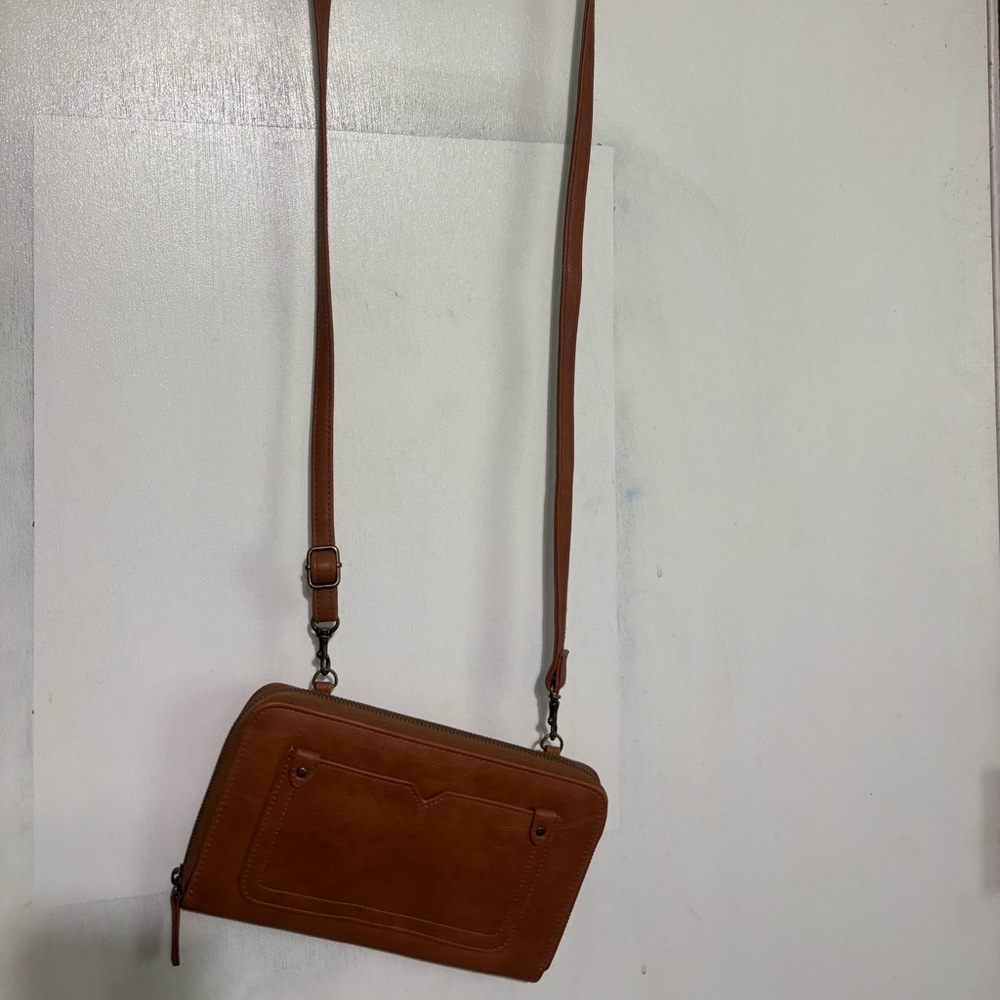 Brown Leather Crossbody Bag